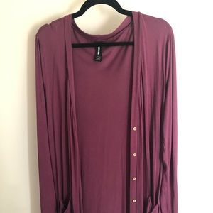 Agnes & Dora Favorite Cardi - Plum